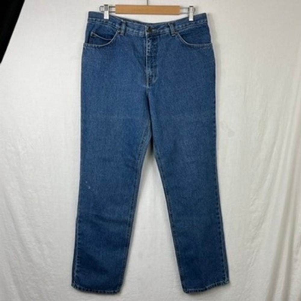 Vintage Landlubber Straight Mom Jeans 34x31‎ Distressed Medium Wash High Waist